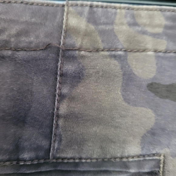 Zara Basic Moto Camouflage Pants Size 4 Green - Picture 7 of 11